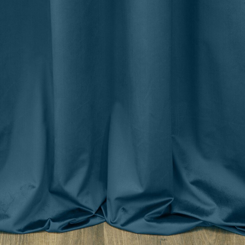 Zasłona gotowa Sibel granatowa 140 x 270 cm – zaciemniająca wnętrze