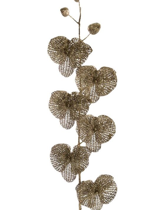 Gałązka orchidei SW/ORCHID brązowa 15x62 cm – idealna dekoracja świąteczna