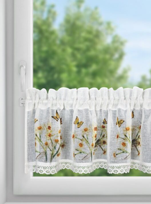 Zazdrostka gotowa Flora biała 150 x 30 cm – rozświetla wnętrze