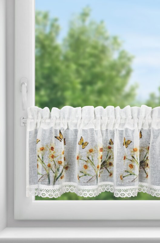 Zazdrostka gotowa Flora biała 150 x 30 cm – rozświetla wnętrze