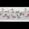 Firana gotowa kwiatowa biała 150 x 30 cm – rozproszone światło