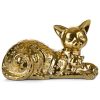 Figurka ceramiczna Eldo srebrna 22 x 11 x 39 cm – egzotyczny akcent