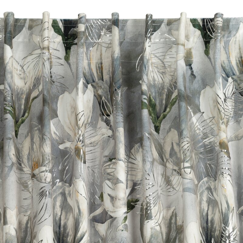 Zasłona gotowa stalowa 140 x 300 cm – zaciemnia pomieszczenie