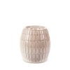 Świecznik ceramiczny Ruben kremowy 7 x 7 x 8 cm – doda ciepła wnętrzu