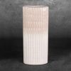 Wazon ceramiczny Edna kremowy 17 x 8 x 41 cm – na suszone kwiaty