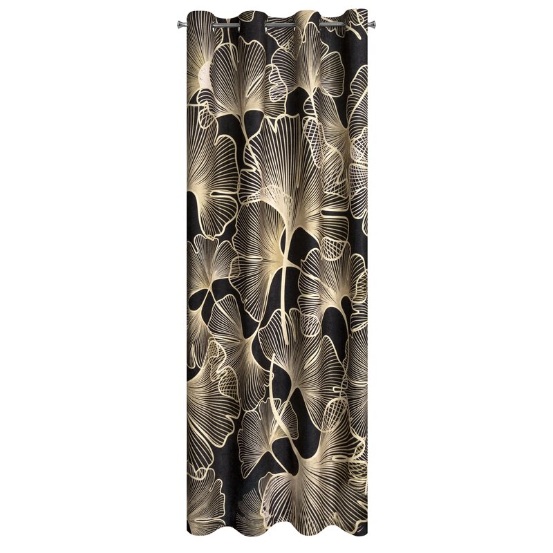ZASŁONA GOTOWA VENUS 140 X 250 CM CZARNY
