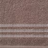 Ręcznik łazienkowy 30X50 cm bawełniany kolor brązowy z ozdobną bordiurą 480 g/m2 SEBA – miękki i chłonny