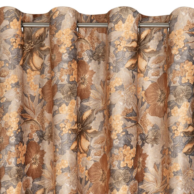 Zasłona gotowa rudy 140 x 250 cm – wprowadza ciepło