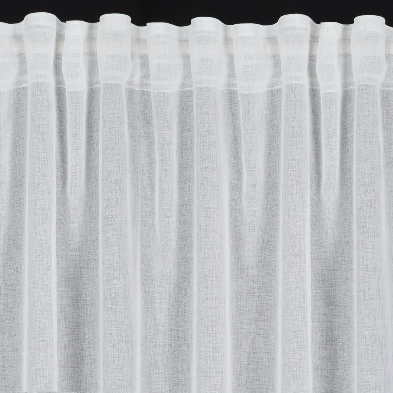 Zasłona gotowa Dolly biała 140 X 270 CM – delikatny kwiatowy wzór
