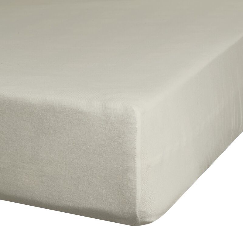 Prześcieradło z gumką Nova szarobeżowe 180 x 200 x 30 cm – gładkie i miękkie