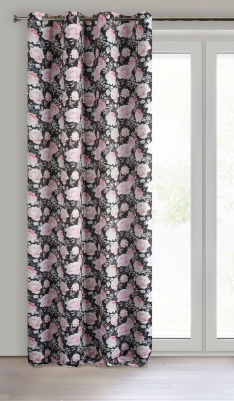 Zasłona gotowa Bellis czarna 140 x 250 cm – zaciemniająca pomieszczenie