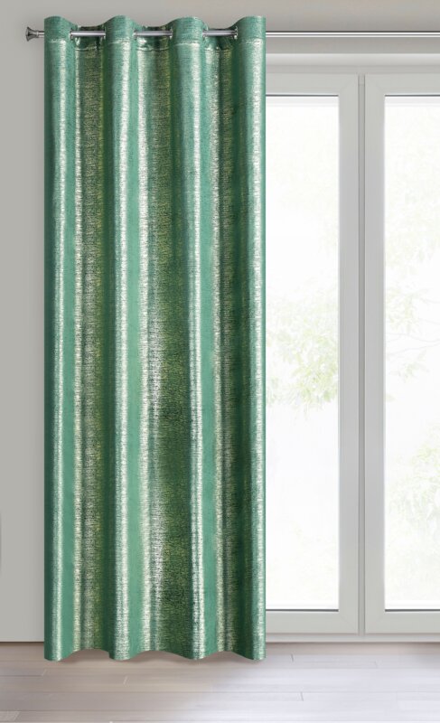 Zasłona gotowa Mabel ciemnozielona 140 x 250 cm – zaciemnia pomieszczenie