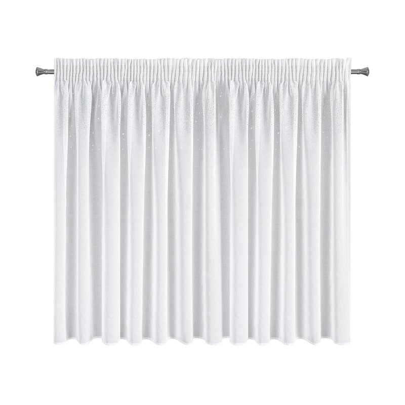 FIRANA GOTOWA NADINE NA TAŚMIE 300 X 145 CM BIAŁY
