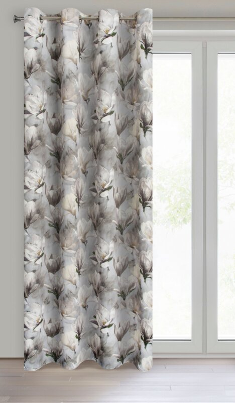 Zasłona gotowa LARI popielata 140 x 250 cm – zaciemnia pomieszczenie