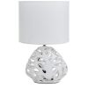 Lampa stołowa Dakota biała O 25 x 40 cm – subtelne światło w salonie