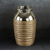 Wazon ceramiczny DORI złoty fi 17 x 28 cm – na suszone kwiaty