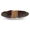 Misa szklana Demi brązowa 39 x 8 cm – ozdoba stołu