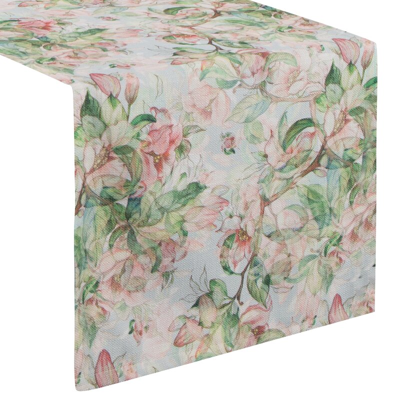 OBRUS FLORE 10 40 X 140 CM ZIELONY