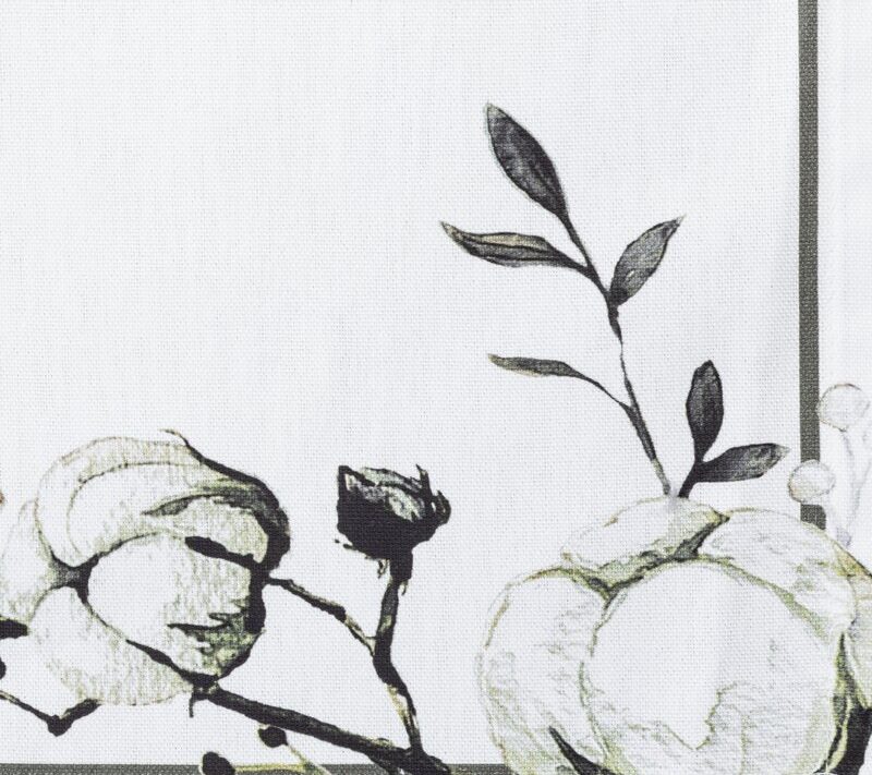 Obrus z nadrukiem Natu 4 biały 30 x 40 cm – subtelny akcent na stół
