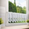 Firana gotowa Isaac biała 150 x 30 cm – do kuchni i jadalni