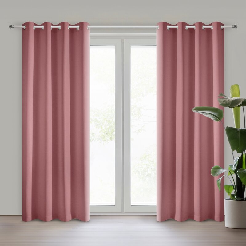 Zasłona gotowa Rita ciemnoróżowa 140 x 250 cm – stworzy przytulny nastrój