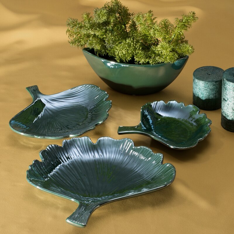Misa ceramiczna Bento1 turkusowa 30 x 18 x 15 cm – idealna na komodę
