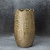 Wazon ceramiczny Selma brązowy fi 18 x 32 cm – na susze i kwiaty
