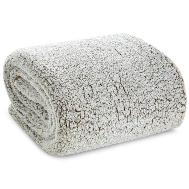 Koc flanelowy Koala beżowy 200 x 220 cm – dodaje ciepła