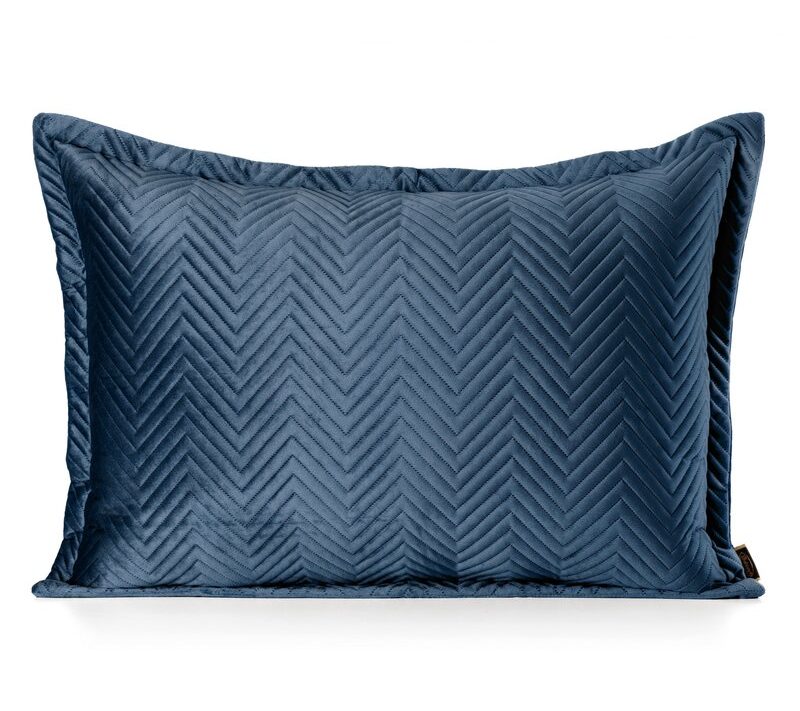 Poszewka velvet Sofia granatowa 50 x 70 cm – doda szyku wnętrzu