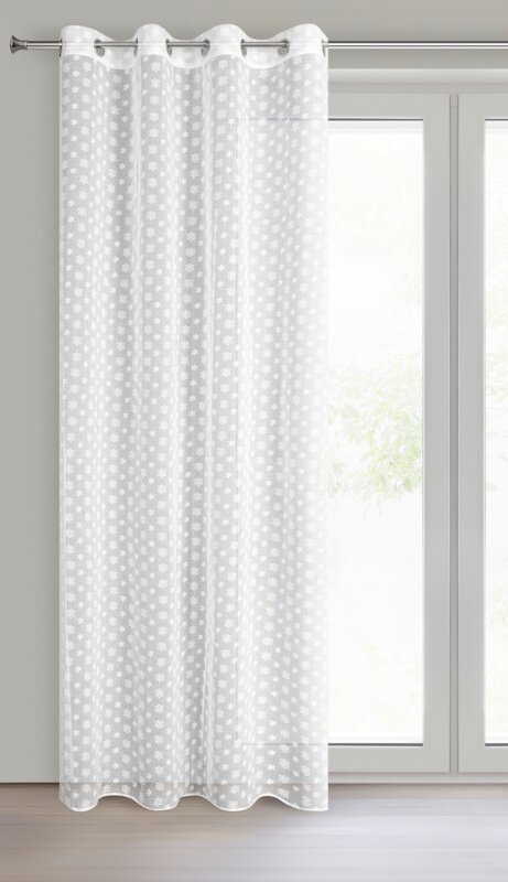 Firana gotowa Sanny biały 140 x 250 cm – rozświetla wnętrze