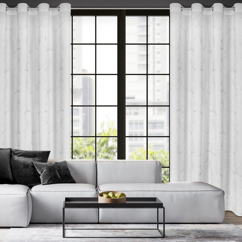 Zasłona gotowa Emili biały 140 x 250 cm – rozjaśnia wnętrze