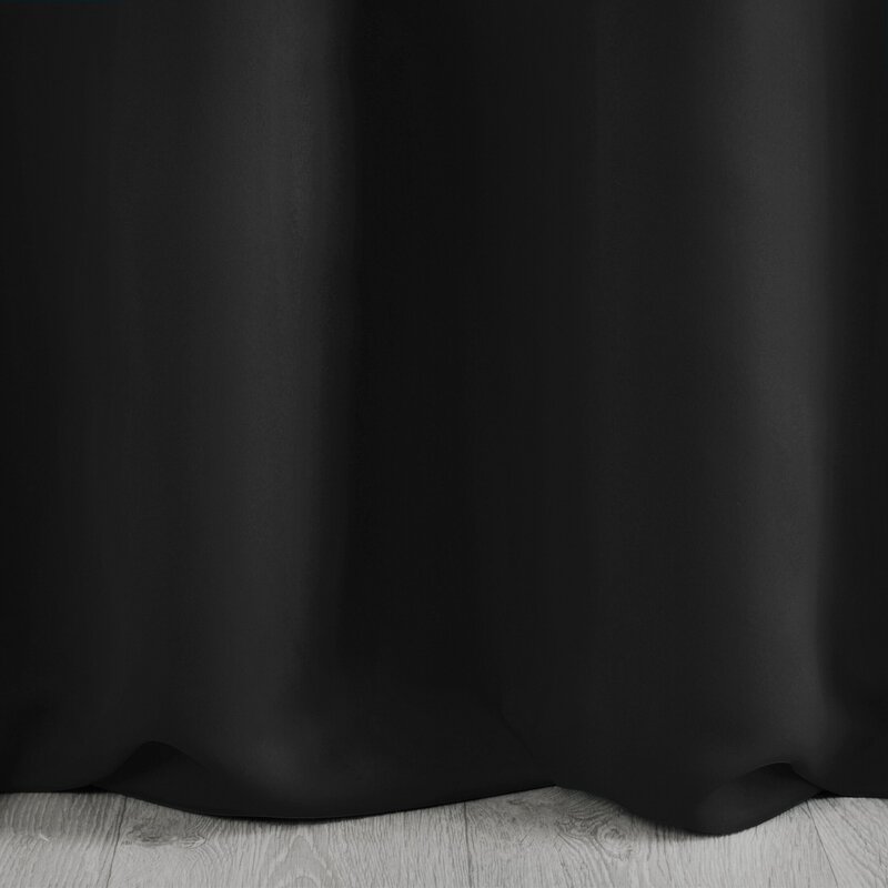 Zasłona gotowa Nerisa czarna 140 x 250 cm – zaciemnienie sypialni