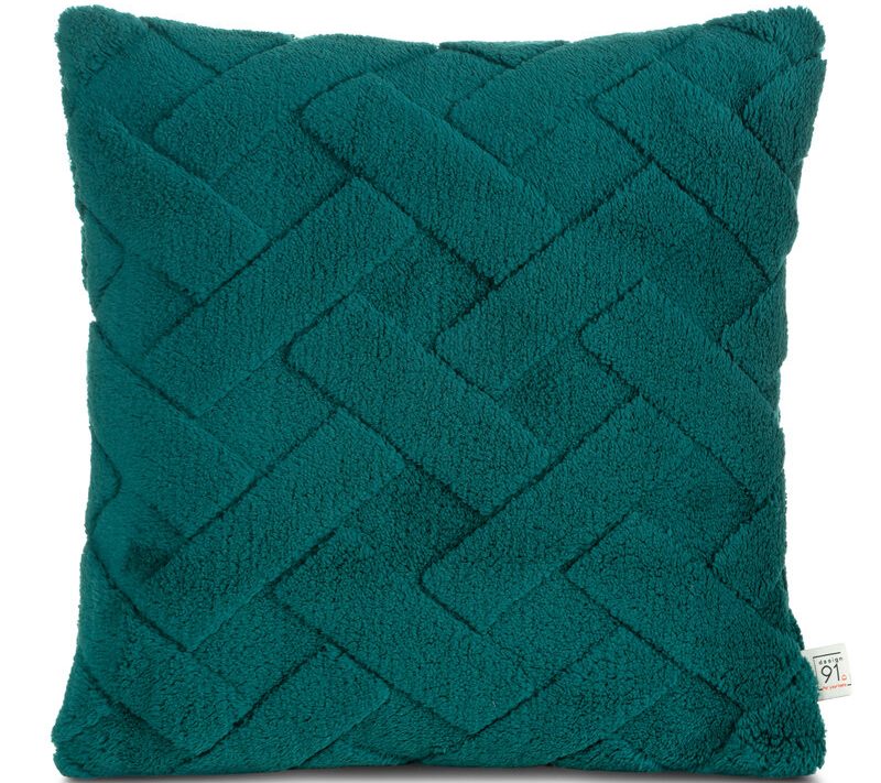 Poszewka Flano ciemnozielona 45 x 45 cm – doda uroku wnętrzu