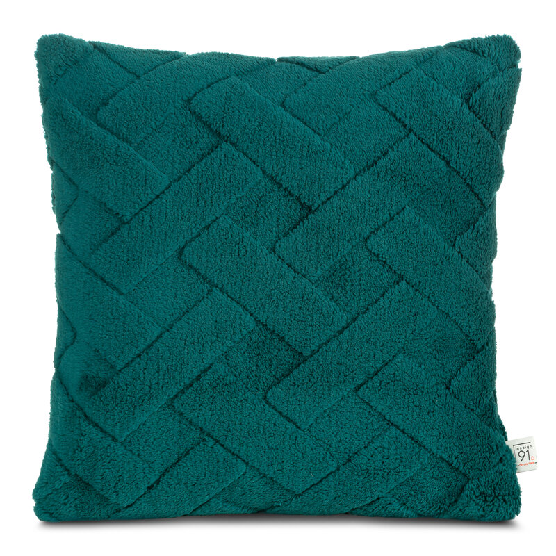 Poszewka Flano ciemnozielona 45 x 45 cm – doda uroku wnętrzu