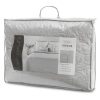 Narzuta len srebrna 170 x 210 cm – dodaje elegancji sypialni