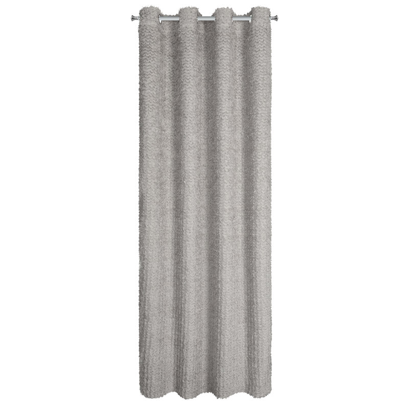 Zasłona gotowa Tiffany srebrny 135 x 250 cm – rozjaśnia wnętrze
