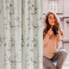Zasłona gotowa na taśmie Selena kremowa 140 X 270 cm – miękka w dotyku