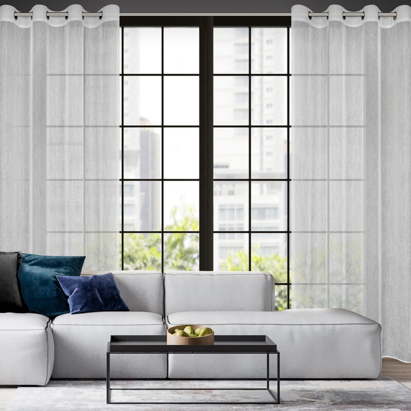 Firana gotowa Elia biała 140 x 250 cm – łatwa w prasowaniu