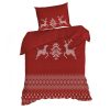 KOMPLET POŚCIELI ŚWIATECZNEJ NOEL01 160 X 200 CM CZERWONY