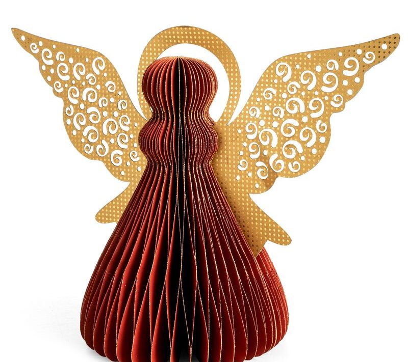 Ozdoba świąteczna bordowa 15 x 30 x 24 cm – idealna dekoracja