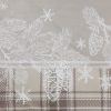 KOMPLET POŚCIELI ŚWIATECZNEJ HOLLY02 140 X 200 CM BEŻOWY