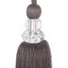 Sznur dekoracyjny stalowy 68 cm – eleganckie upięcie zasłon