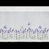 Zazdrostka gotowa Ella biała 150 X 60 cm – z motywem lawendy
