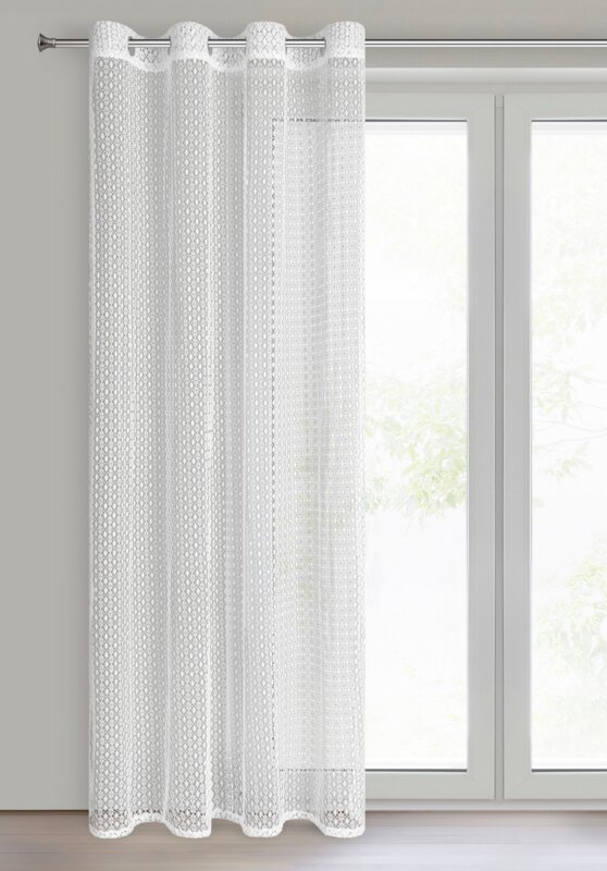 Firana gotowa Mirella biały 140 x 250 cm – rozświetla wnętrze