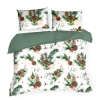 KOMPLET POŚCIELI ŚWIATECZNEJ PINO 140 X 200 CM BIAŁY