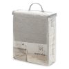 Narzuta welurowa D91 Luiz srebrna 220 x 240 cm – dodaje blasku sypialni