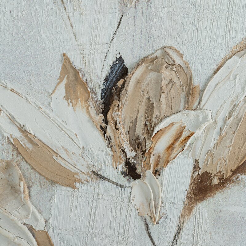 OBRAZ 691 80 X 80 CM KREMOWY