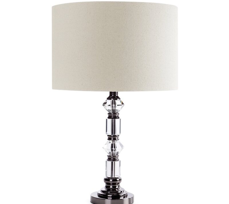Lampa stołowa Sandi beżowa 41 x 63 cm – wprowadza przytulny nastrój