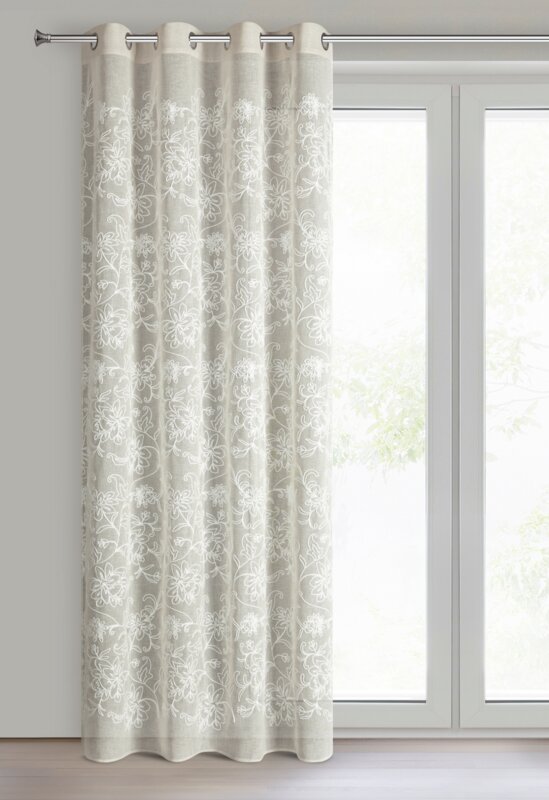 Zasłona gotowa Lily jasnobeżowa 140 x 250 cm – zaciemniająca i przytulna