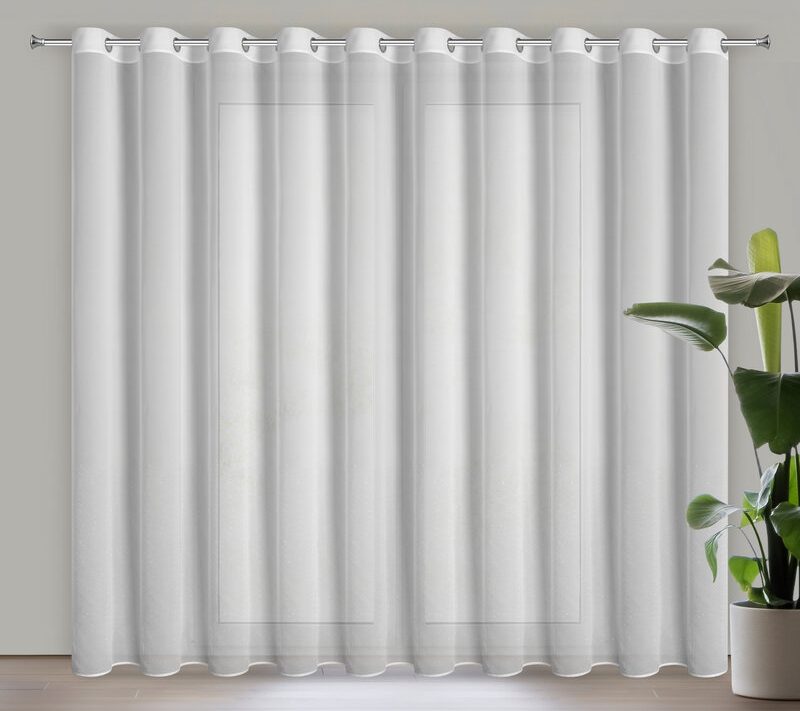 Firana gotowa Ariadna biała 350 x 250 cm – rozprasza światło